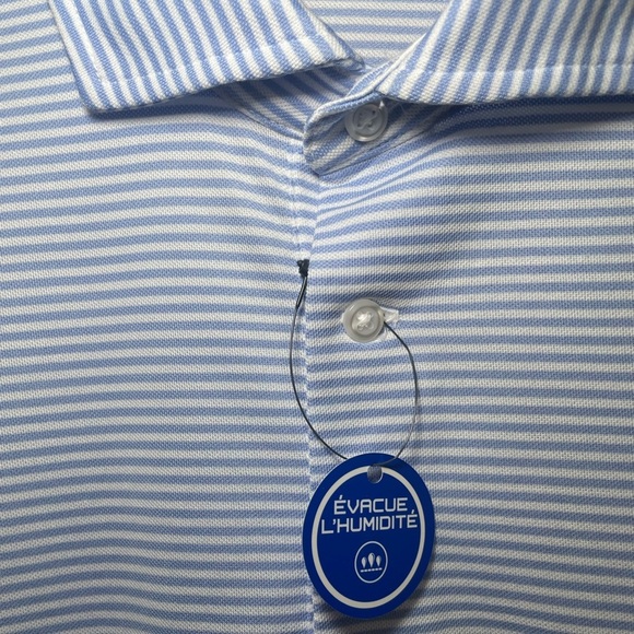 Ralph Lauren Blue and White Striped Pro Fit Polo Shirt sz XL - Picture 2 of 6